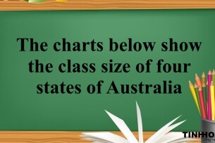 The charts below show the class size of four states of Australia | Bài mẫu IELTS Writing Task 1 (2025)