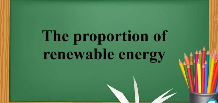 The proportion of renewable energy - Đề thi IELTS Writing Task 1 (2025)