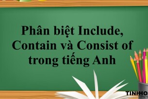 Phân biệt Include, Contain và Consist of trong tiếng Anh | Ý nghĩa, cách dùng và bài tập vận dụng (2025)
