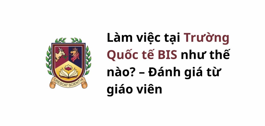 Làm việc tại Trường Quốc tế BIS như thế nào? – Đánh giá từ giáo viên