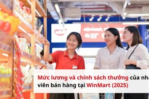 Mức lương và chính sách thưởng của nhân viên bán hàng tại WinMart (2025)