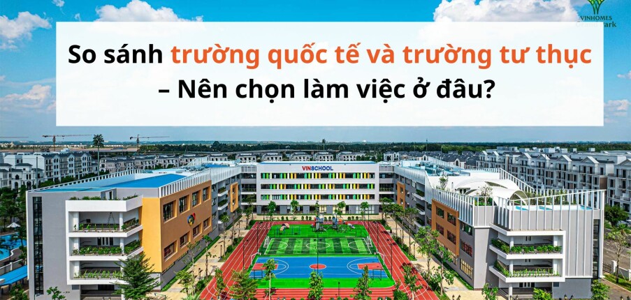 So sánh trường quốc tế và trường tư thục – Nên chọn làm việc ở đâu?