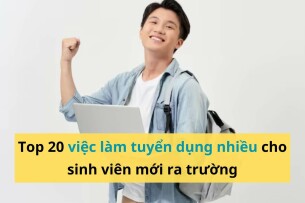 Top 20 việc làm tuyển dụng nhiều cho sinh viên mới ra trường