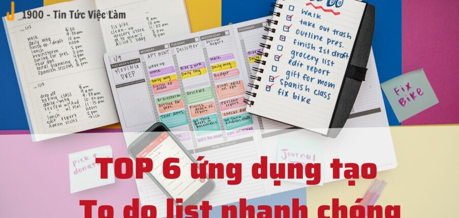 TOP 6 app tạo To do list nhanh chóng