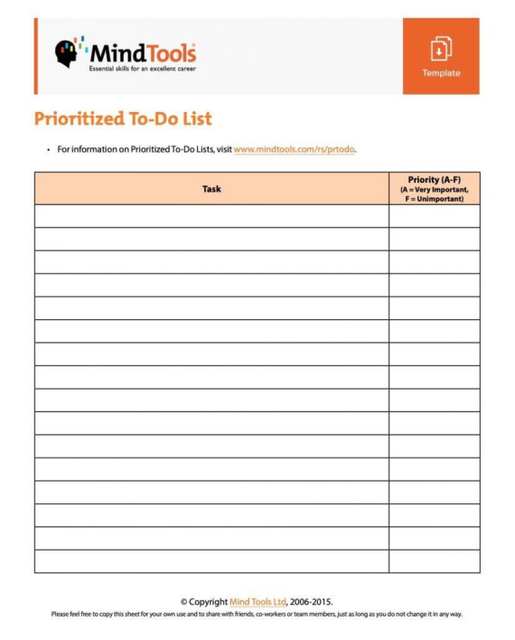 mẫu to do list 2