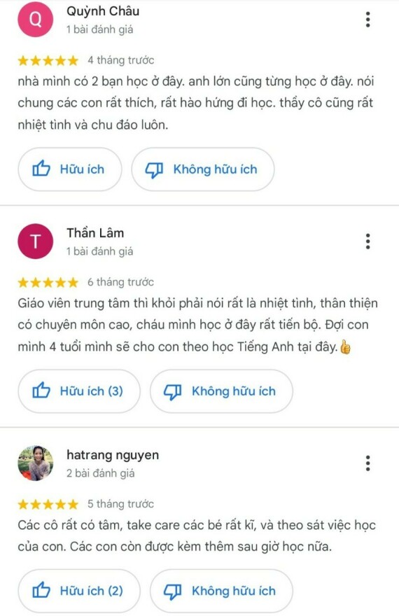 Trung tâm tiếng Anh dành cho trẻ em tốt nhất